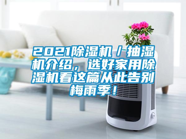 2021除濕機／抽濕機介紹，選好家用除濕機看這篇從此告別梅雨季！