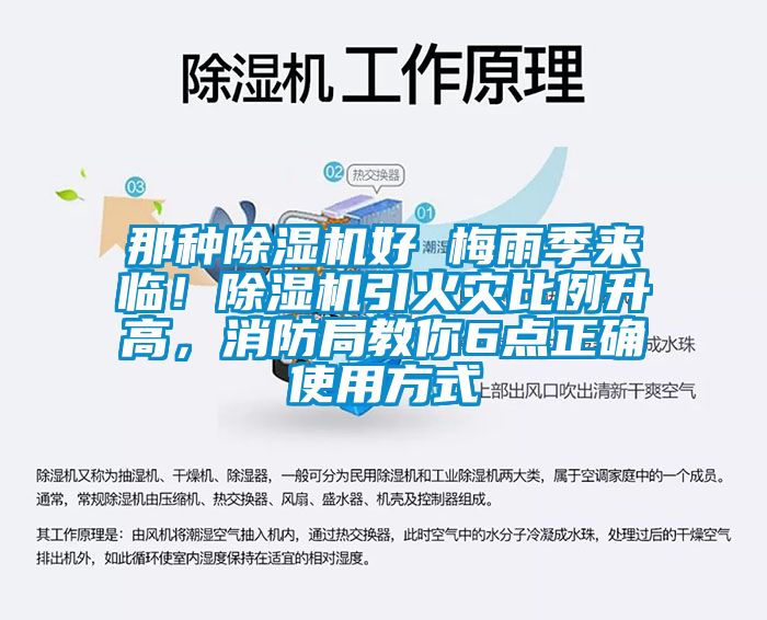 那種除濕機好 梅雨季來臨！除濕機引火災比例升高，消防局教你6點正確使用方式