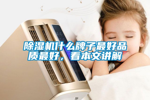 除濕機什么牌子最好品質最好，看本文講解